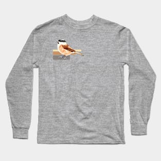 Marsh Tit Watercolour Long Sleeve T-Shirt